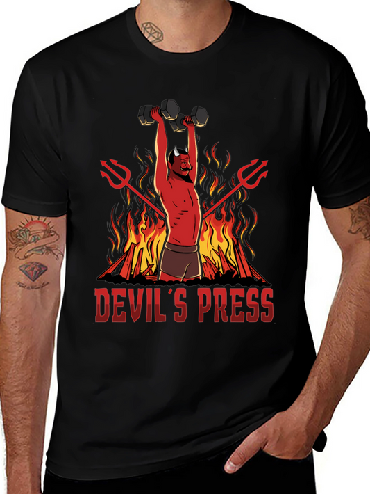 Devils Press Weightlifting T-Shirt - Gym Humor