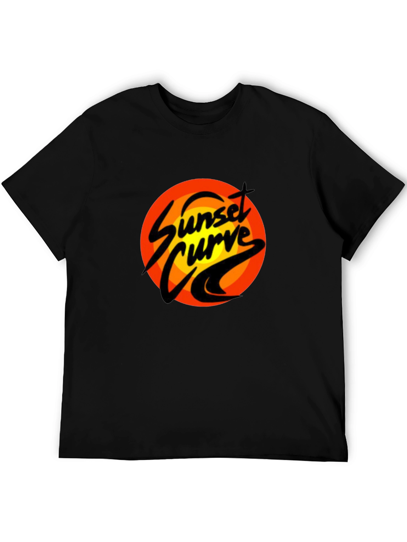 Sunset Curve Graphic T-Shirt - Retro Band Tee