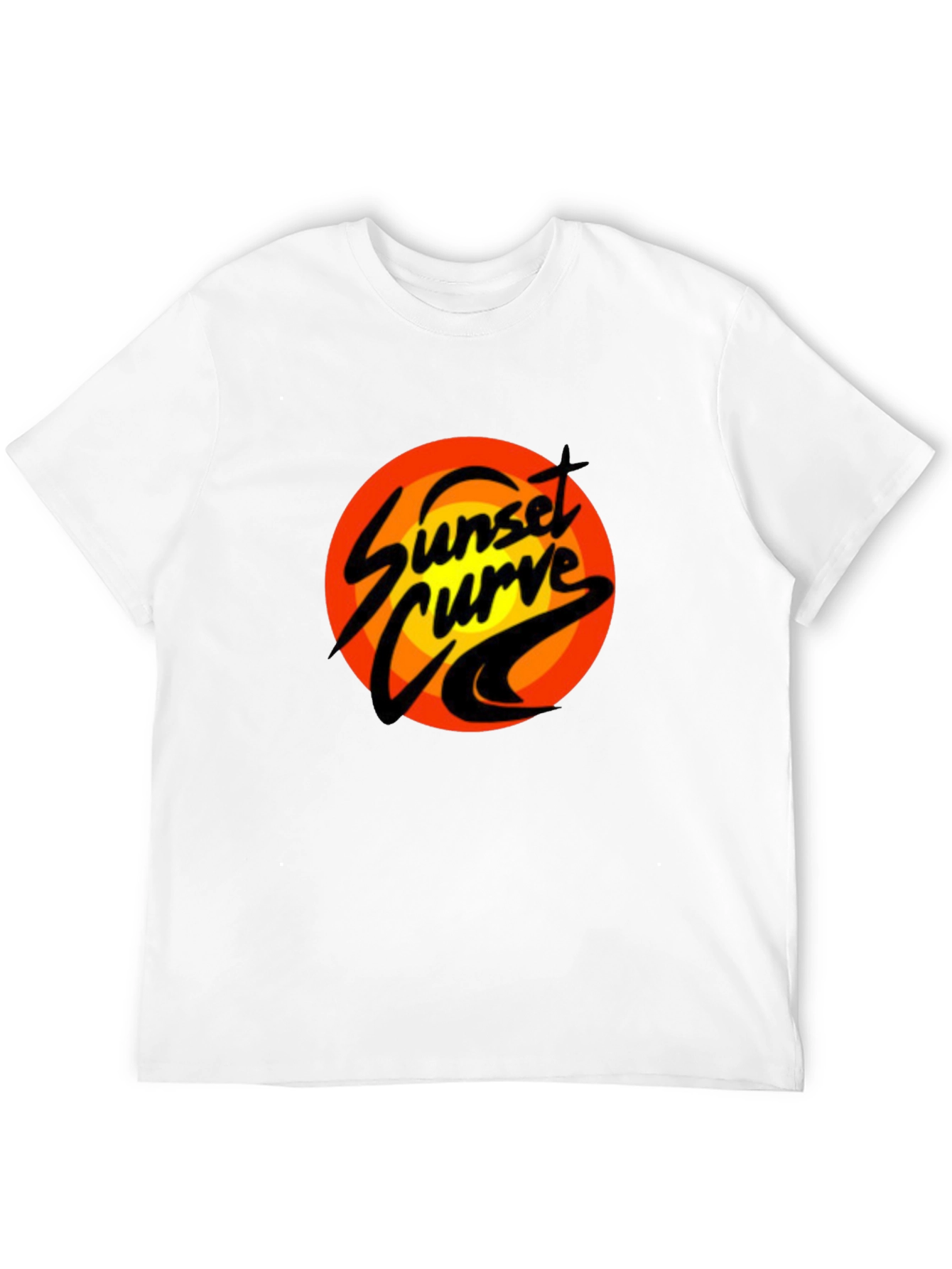 Sunset Curve Graphic T-Shirt - Retro Band Tee