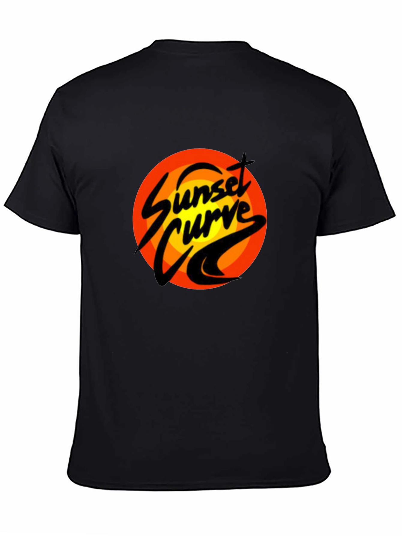 Sunset Curve Graphic T-Shirt - Retro Band Tee