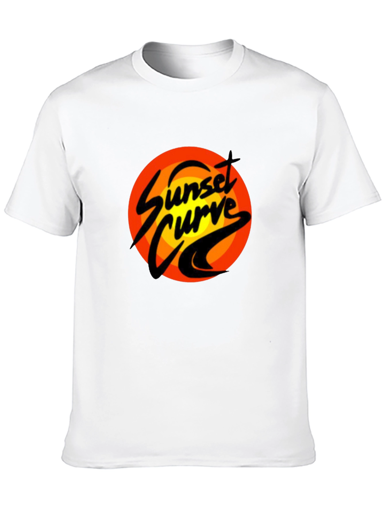 Sunset Curve Graphic T-Shirt - Retro Band Tee