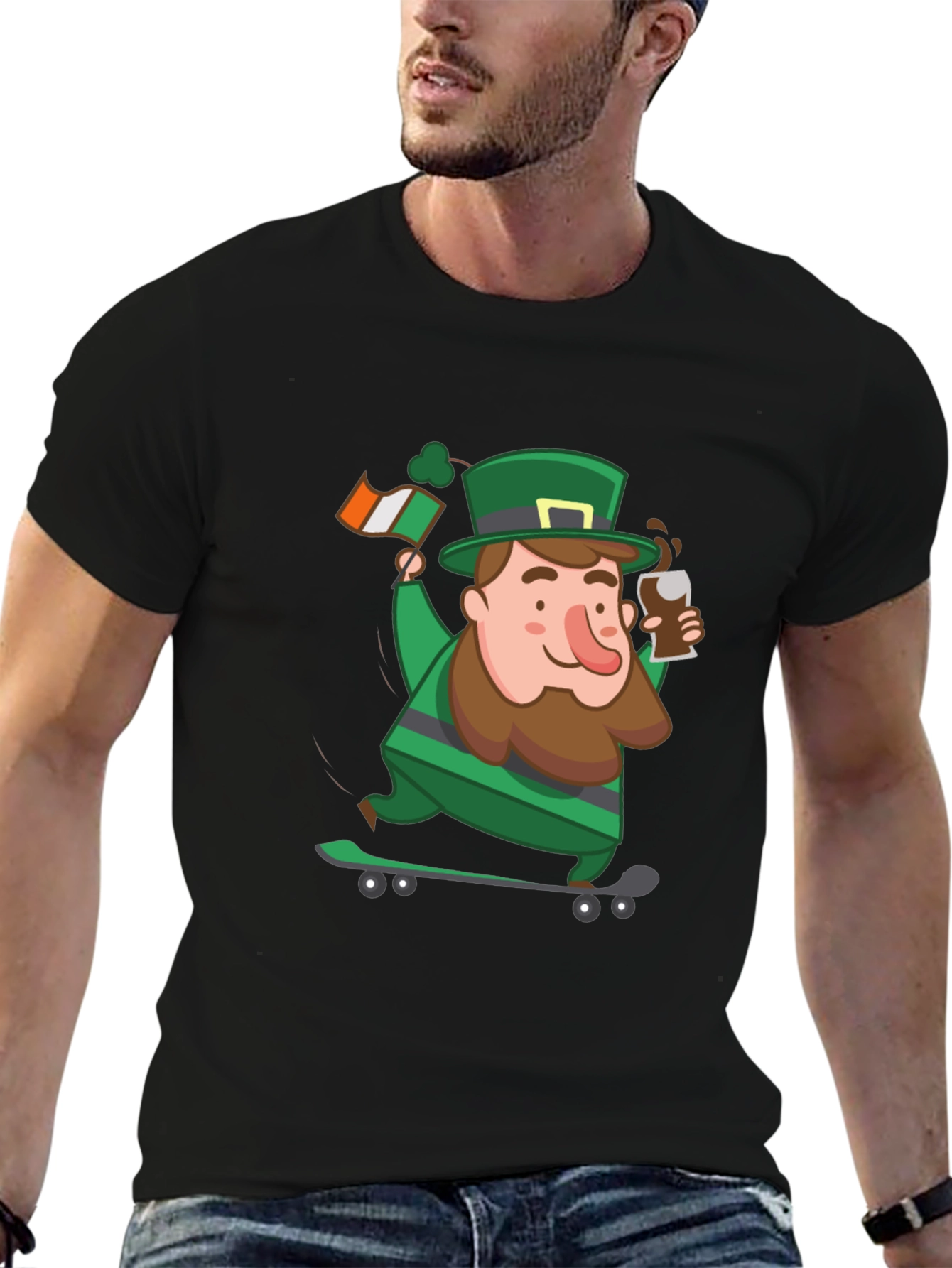 Lucky Leprechaun St. Patricks Day Graphic Tee
