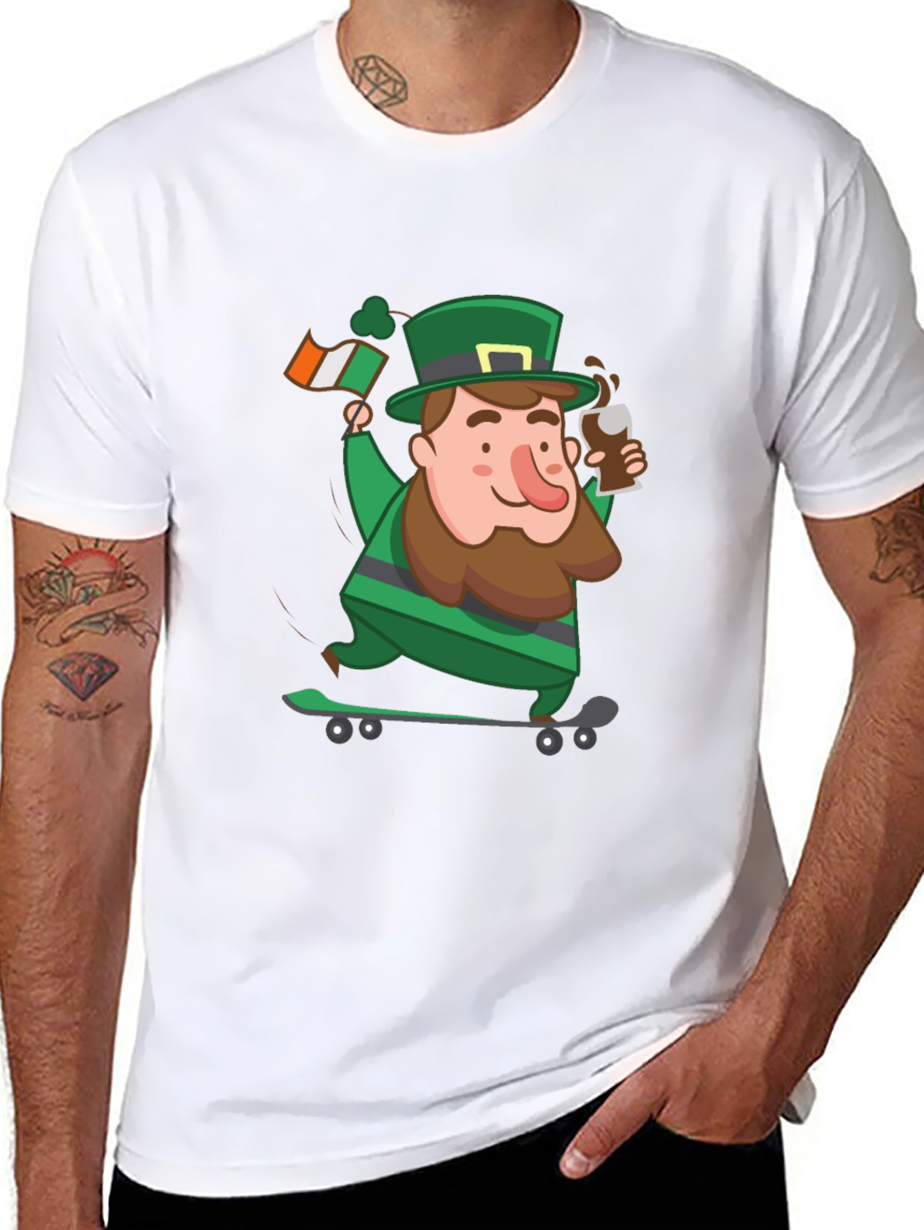 Lucky Leprechaun St. Patricks Day Graphic Tee