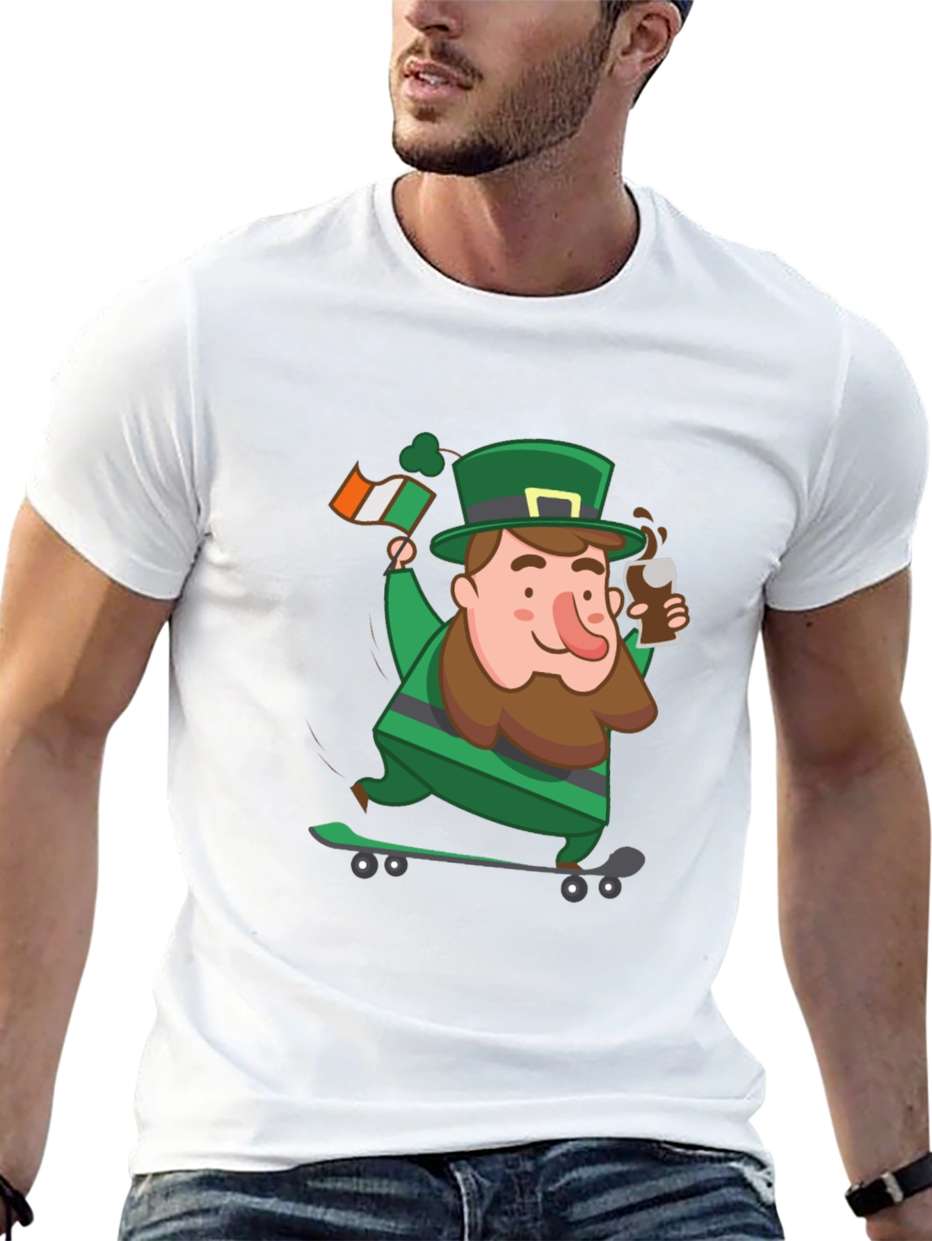 Lucky Leprechaun St. Patricks Day Graphic Tee