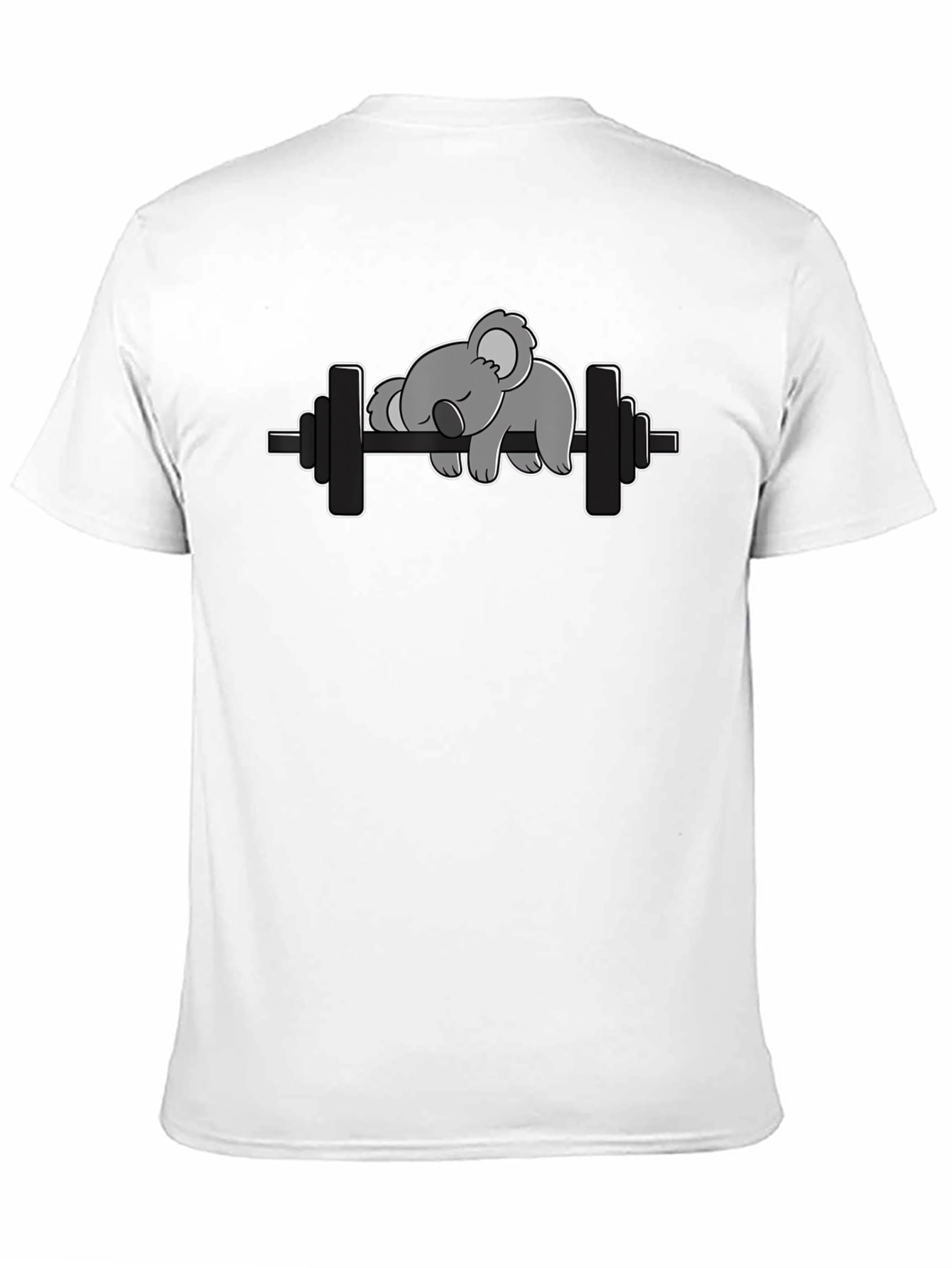 Lazy Koala Barbell T-Shirt - Funny Workout Tee