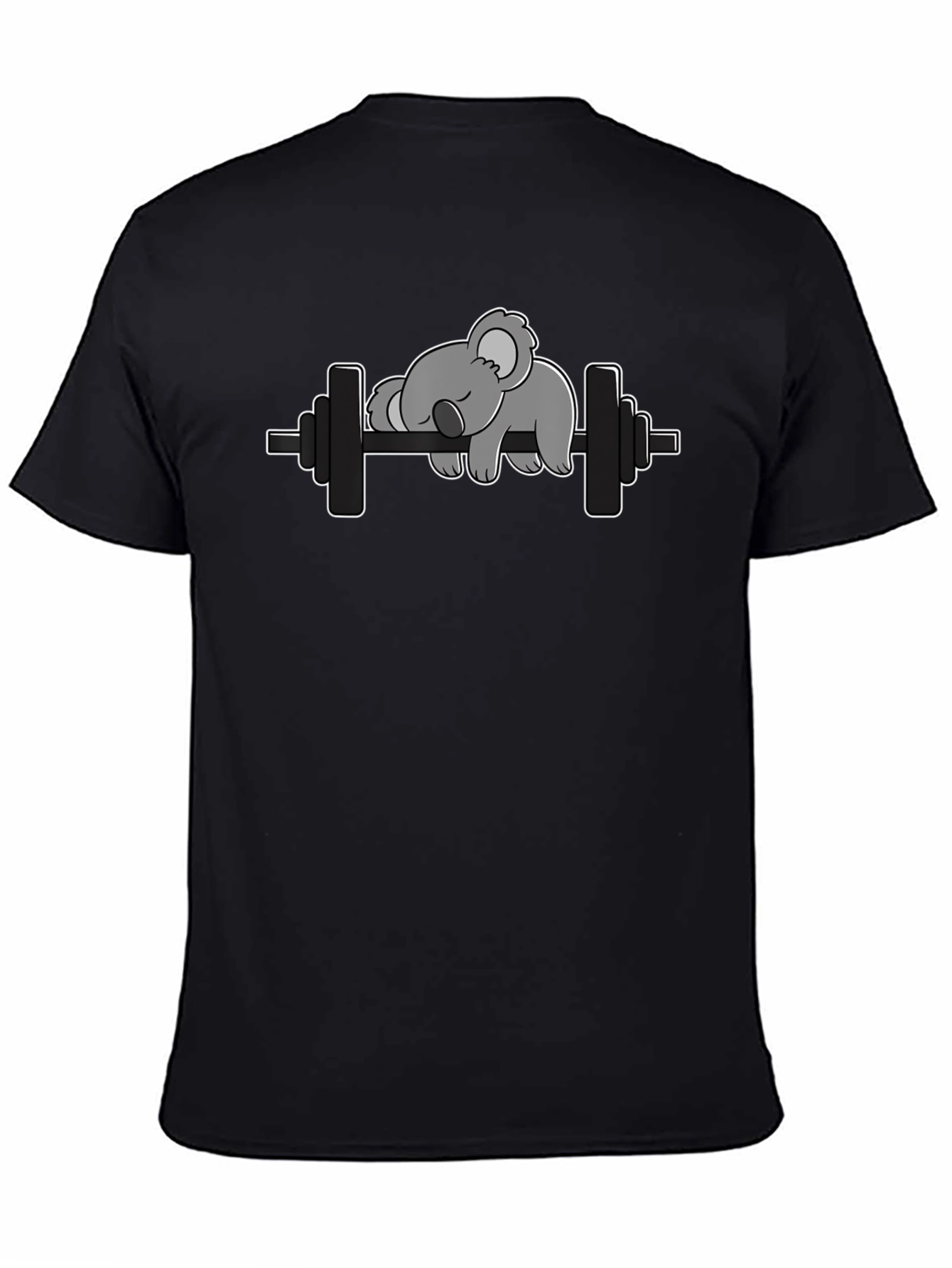 Lazy Koala Barbell T-Shirt - Funny Workout Tee