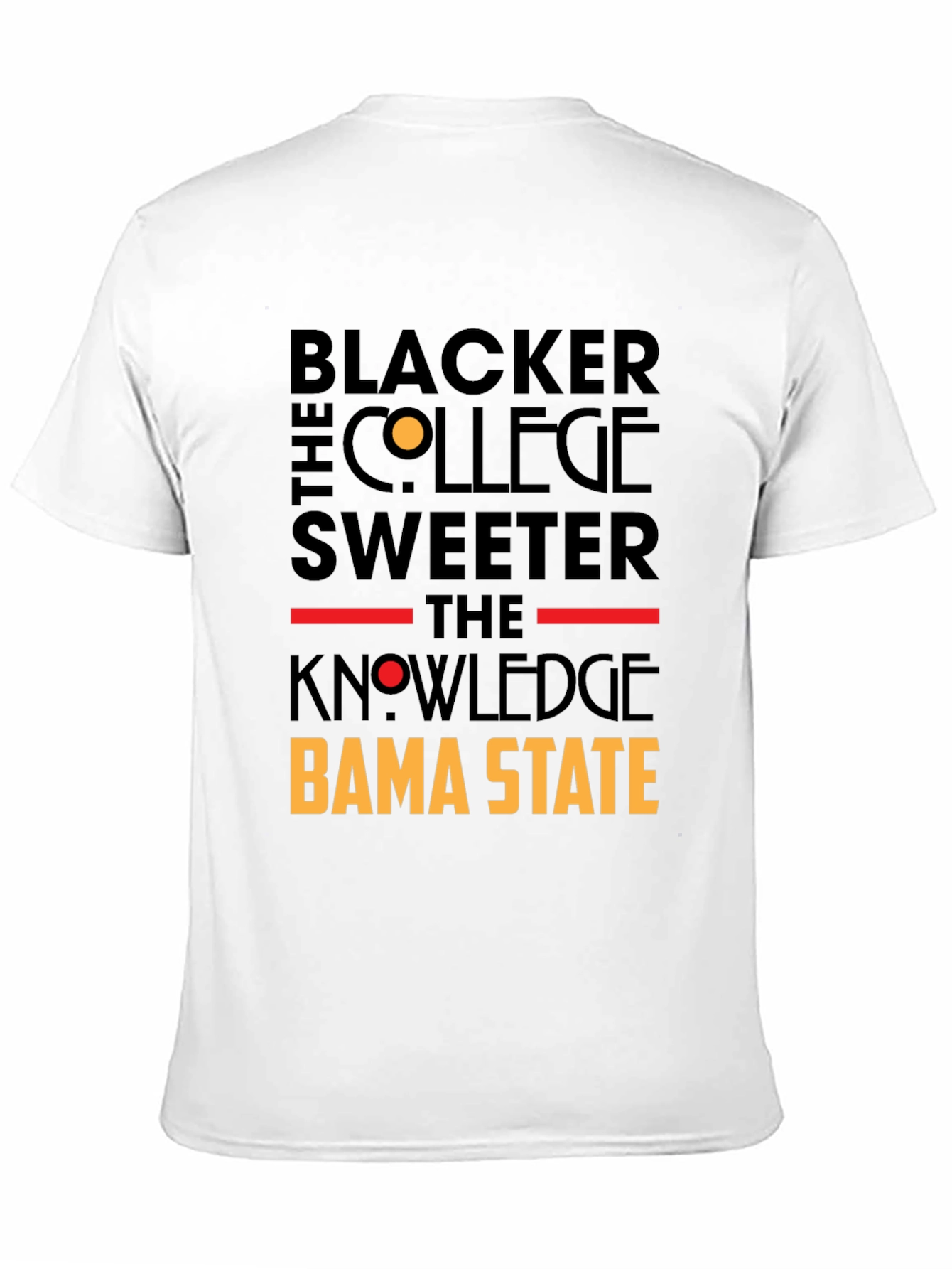 Blacker the College Sweeter the Knowledge Bama State T-Shirt