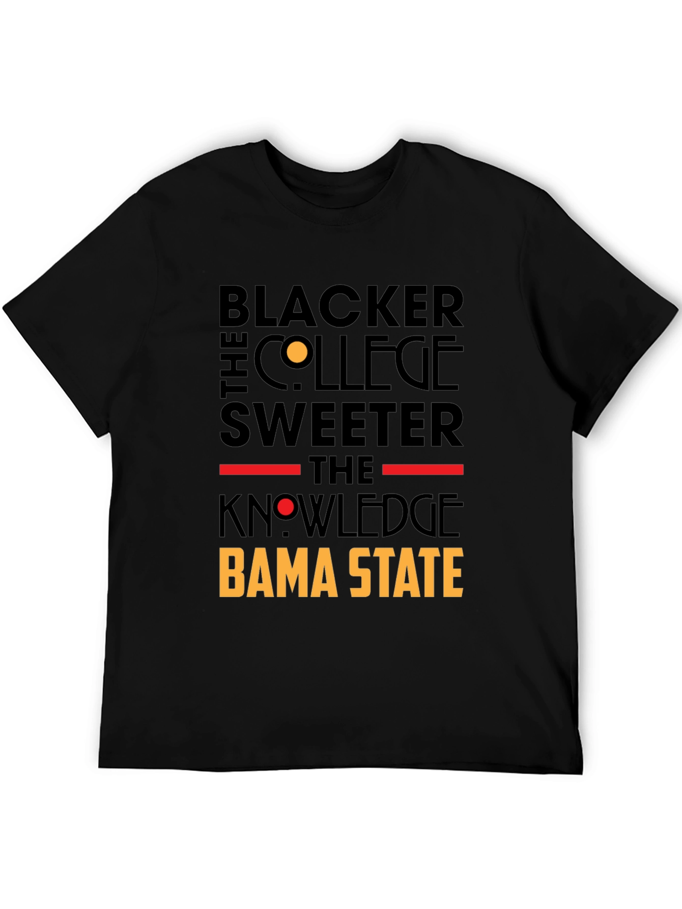 Blacker the College Sweeter the Knowledge Bama State T-Shirt