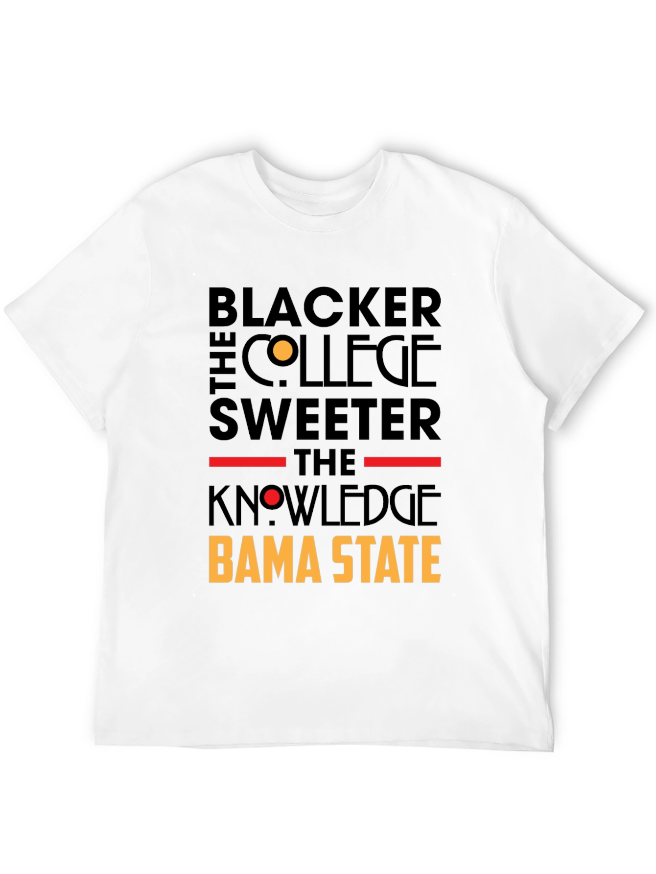 Blacker the College Sweeter the Knowledge Bama State T-Shirt
