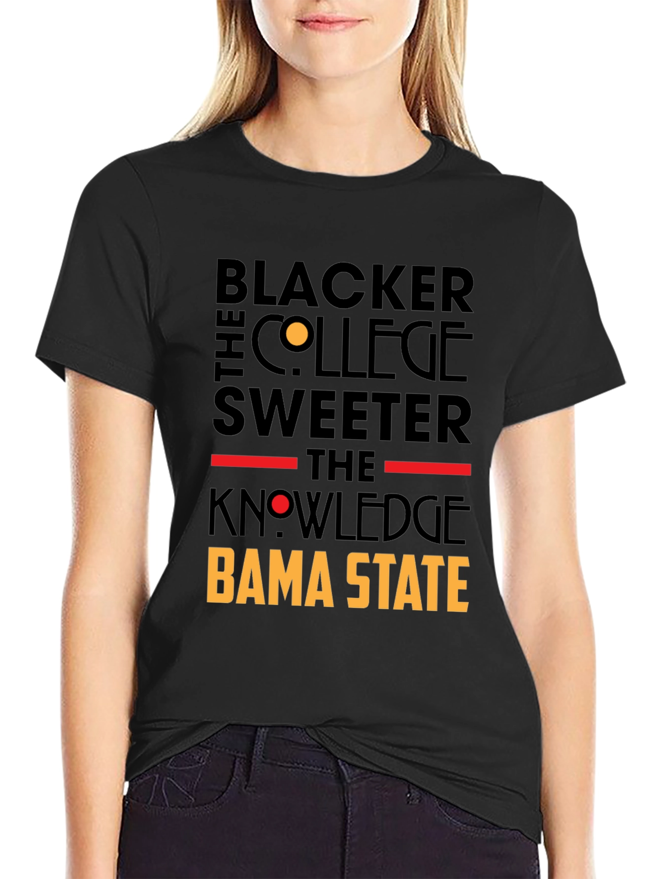 Blacker the College Sweeter the Knowledge Bama State T-Shirt