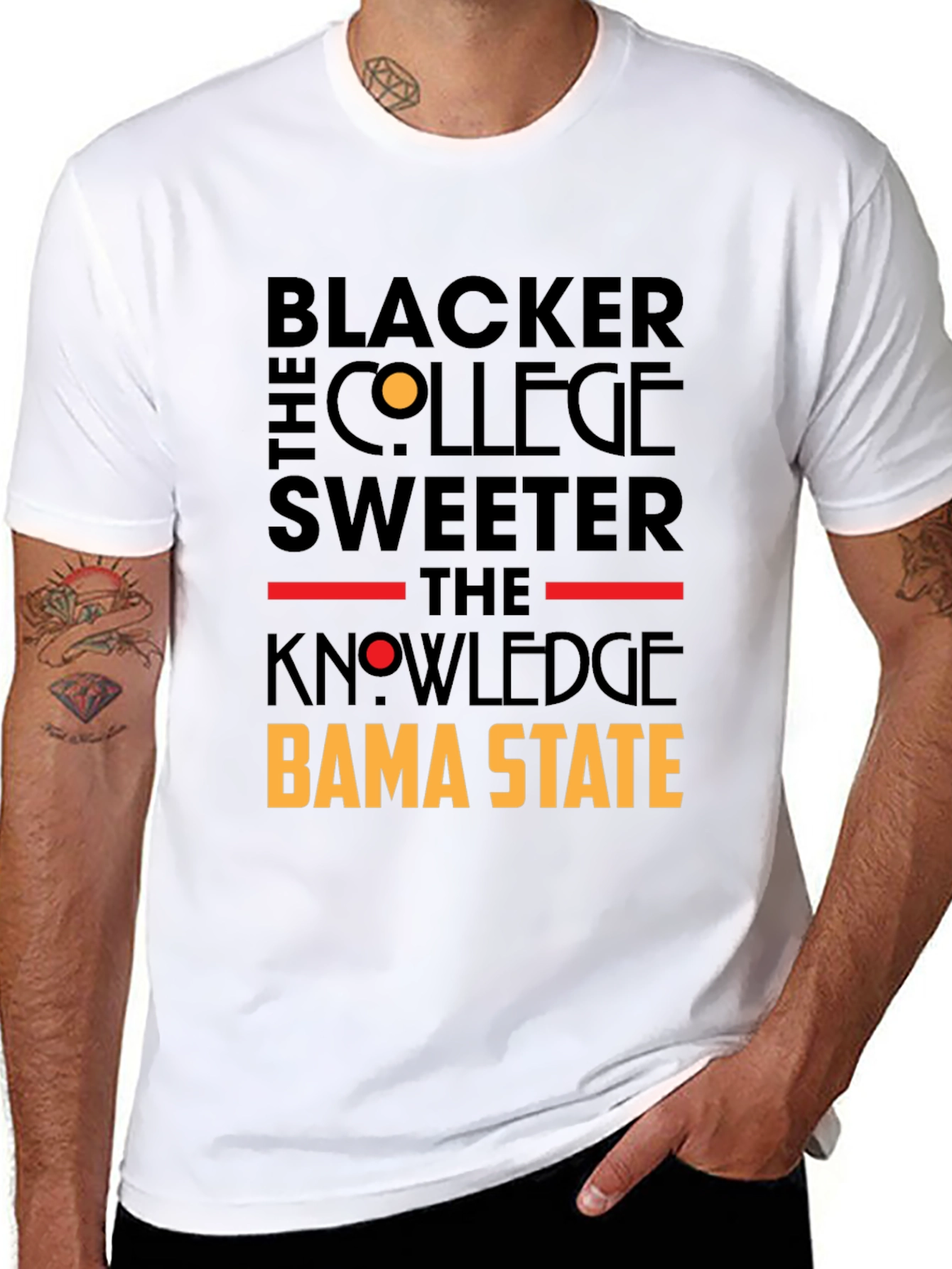 Blacker the College Sweeter the Knowledge Bama State T-Shirt