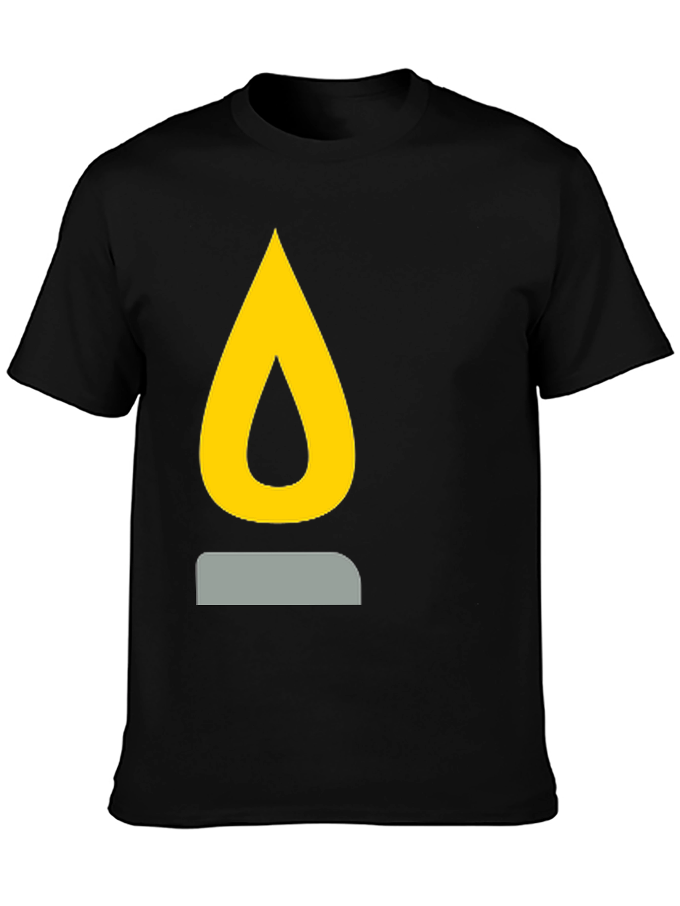 Flame Graphic Black T-Shirt