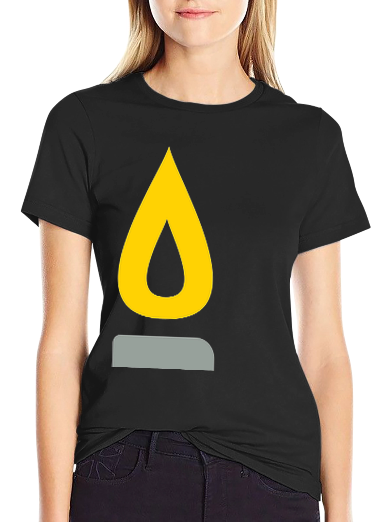 Flame Graphic Black T-Shirt