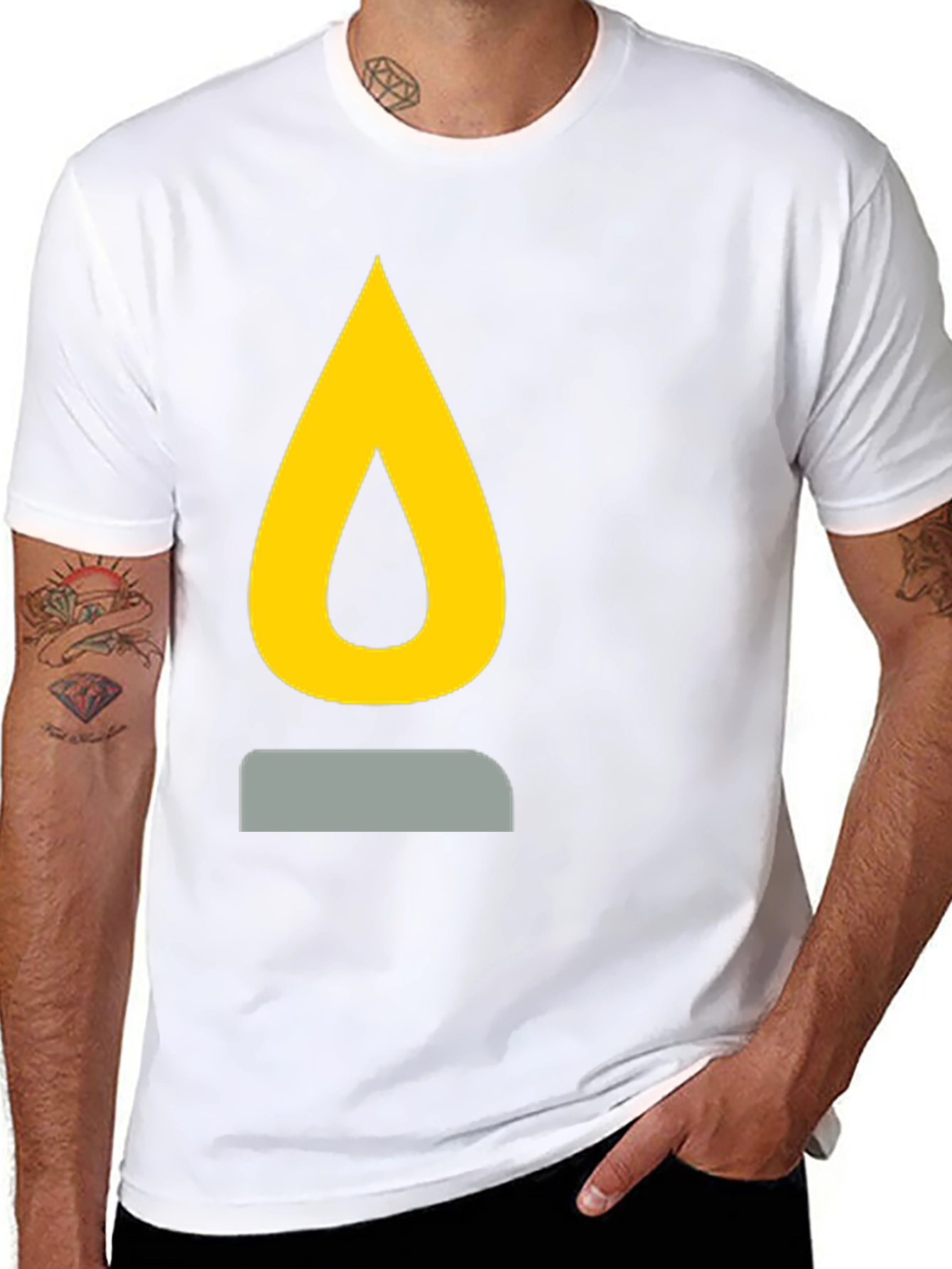 Flame Graphic Black T-Shirt