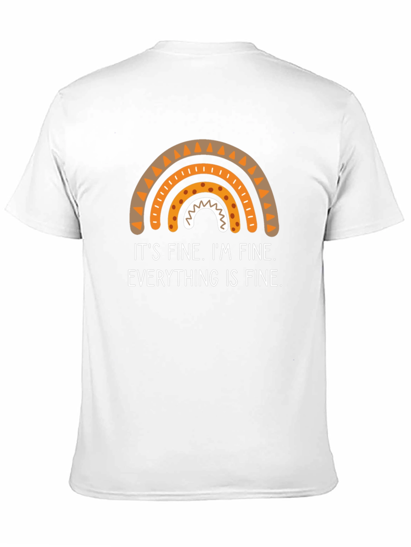 Its Fine Rainbow Graphic Tee - Novelty T-Shirt