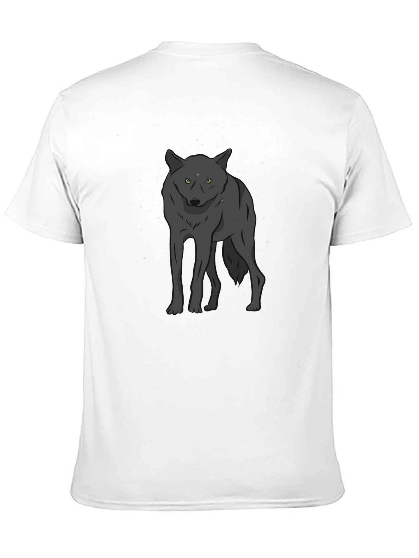 Wolf Graphic Print Crew Neck T-Shirt