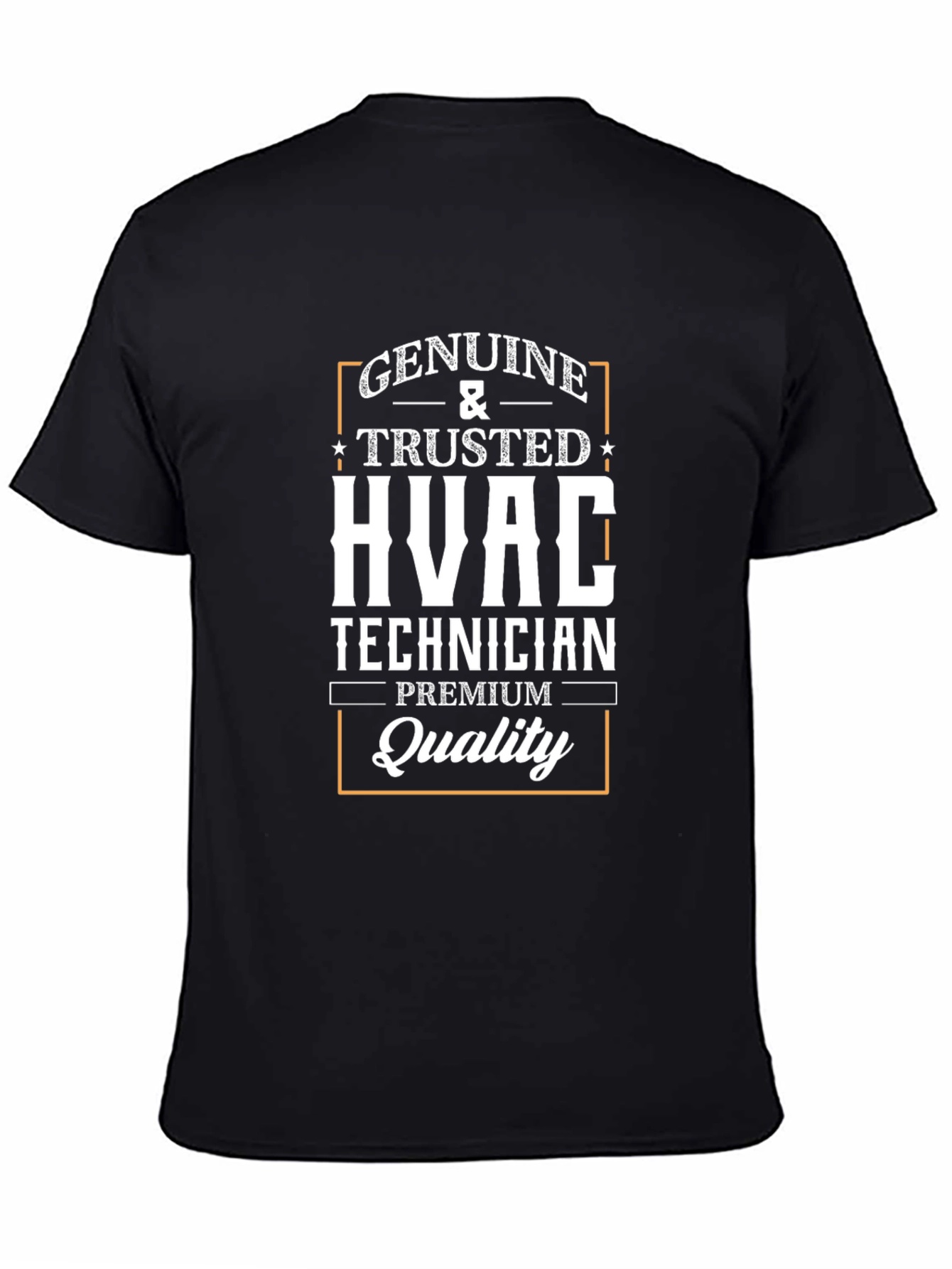 HVAC Technician Genuine & Trusted Premium Quality Black T-Shirt
