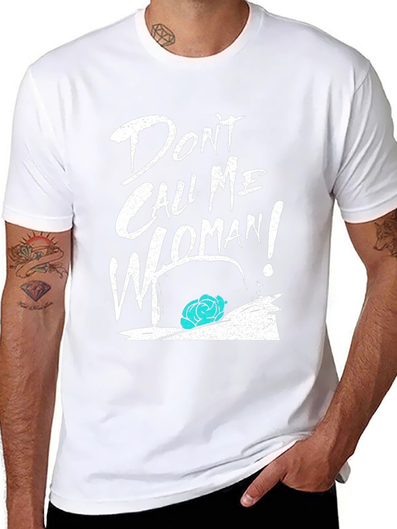Dont Call Me Woman T-Shirt Funny Quote Tee