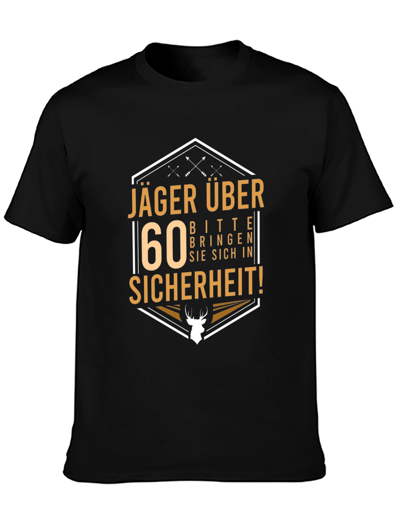 Hunter Over 60 T-Shirt - Funny German Joke Tee
