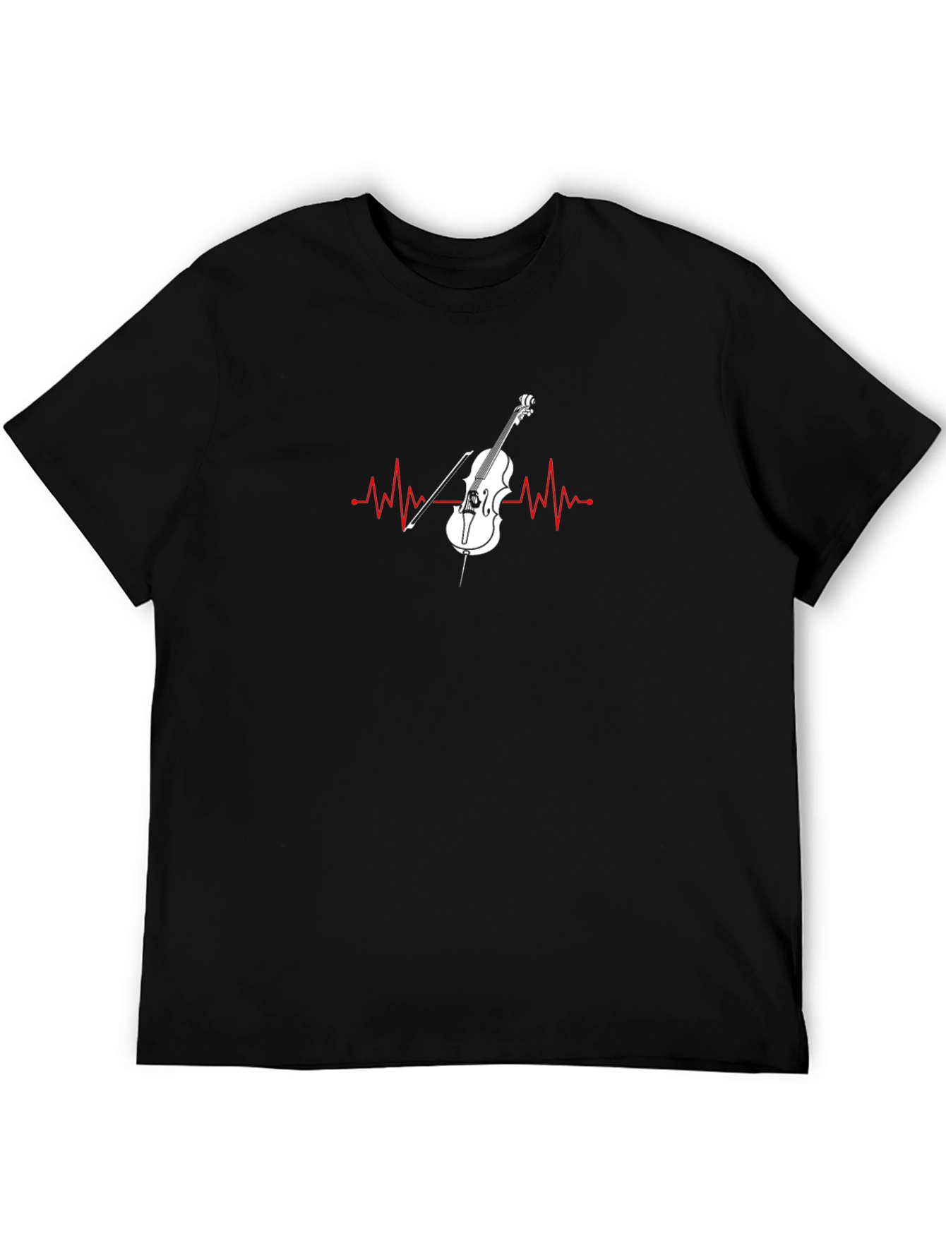 Musical Heartbeat T-Shirt - Cello Music Love