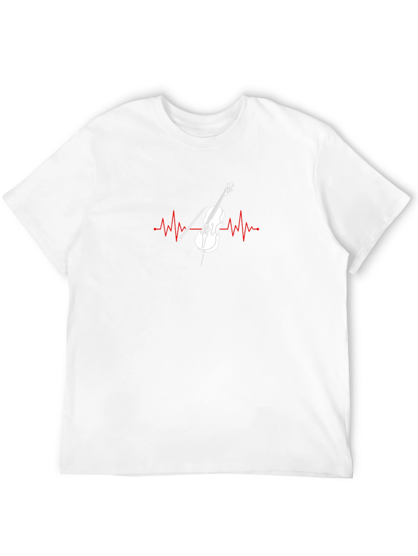 Musical Heartbeat T-Shirt - Cello Music Love