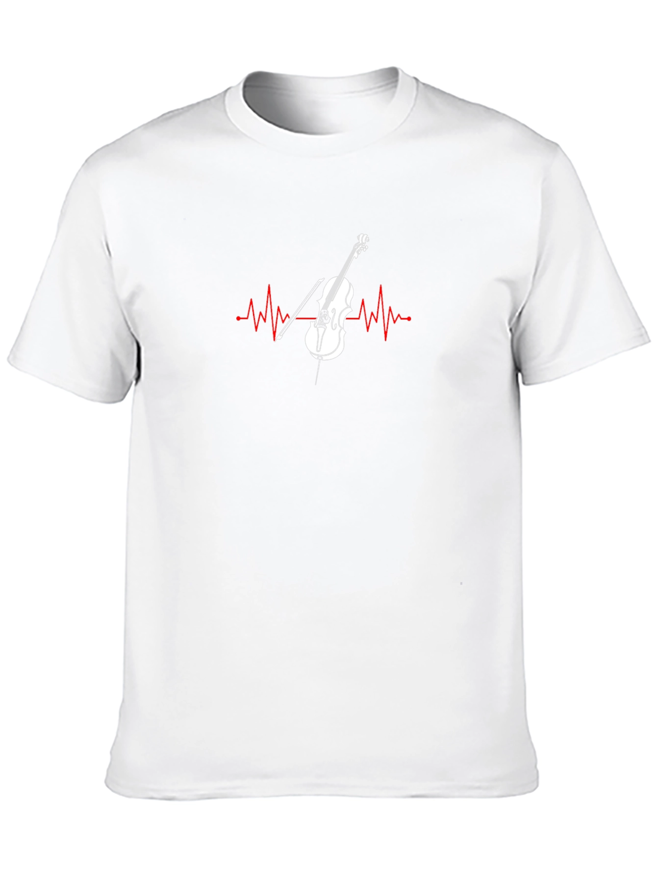 Musical Heartbeat T-Shirt - Cello Music Love