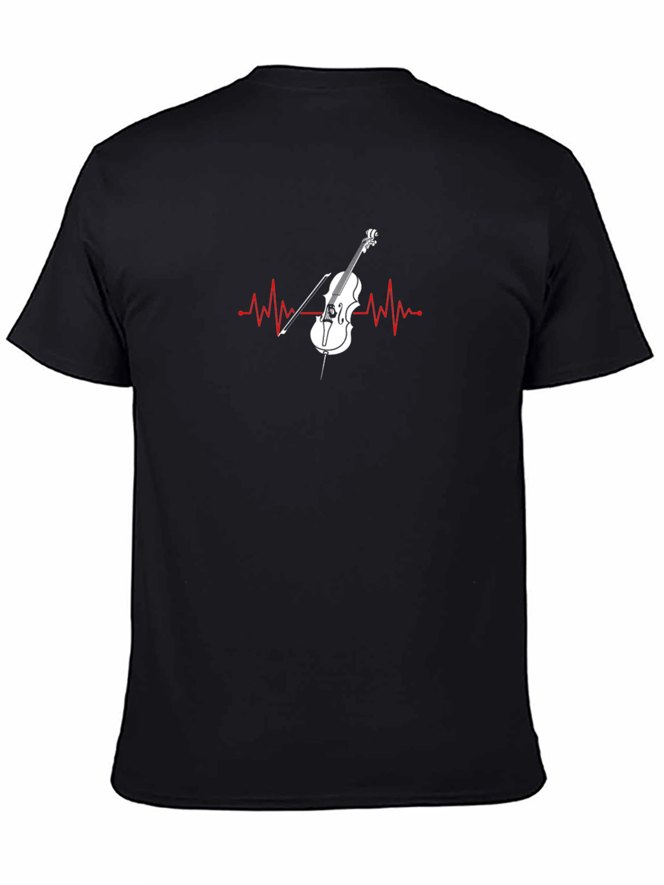 Musical Heartbeat T-Shirt - Cello Music Love