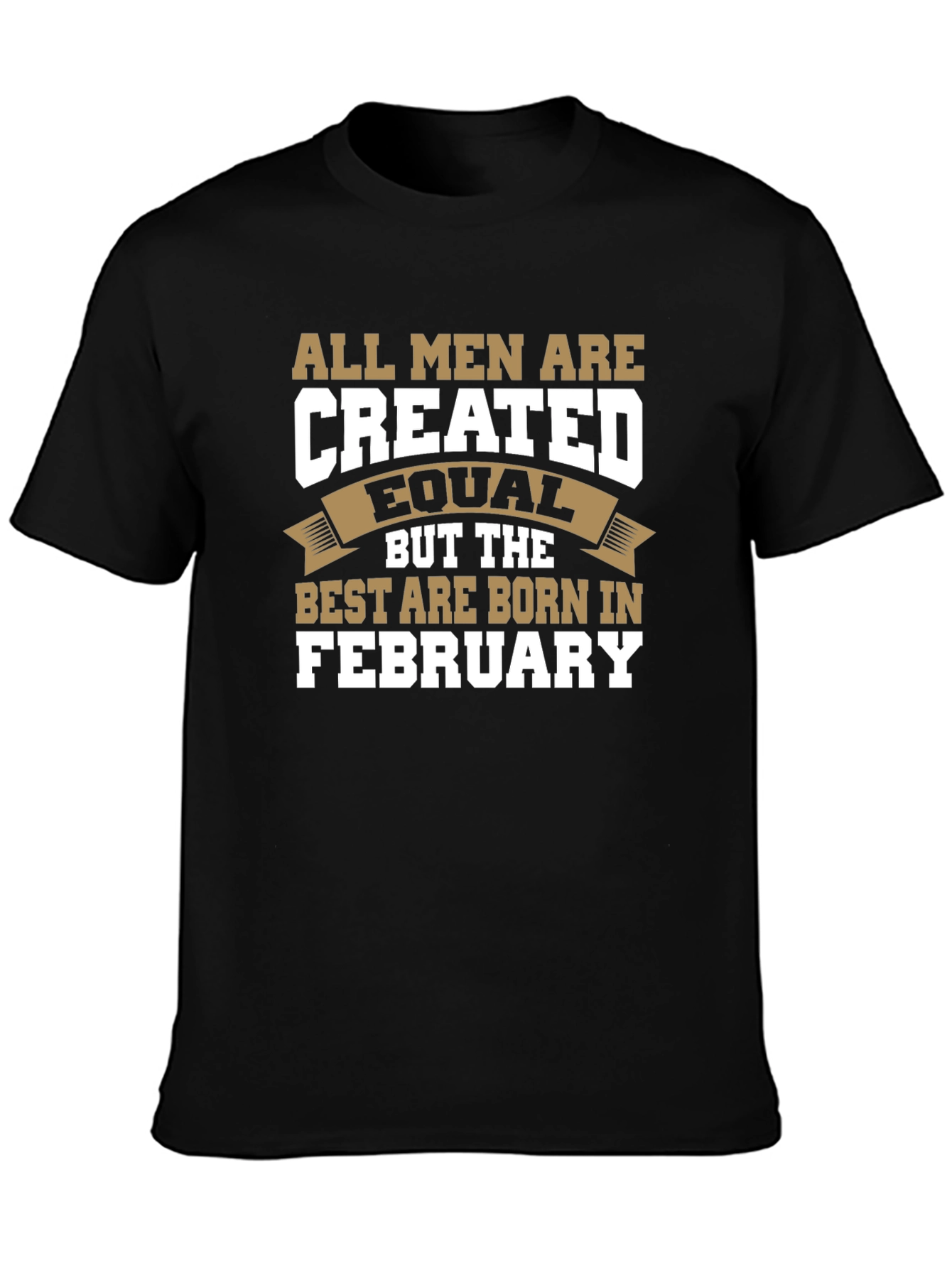 All Men Are Created Equal February Birthday T-Shirt