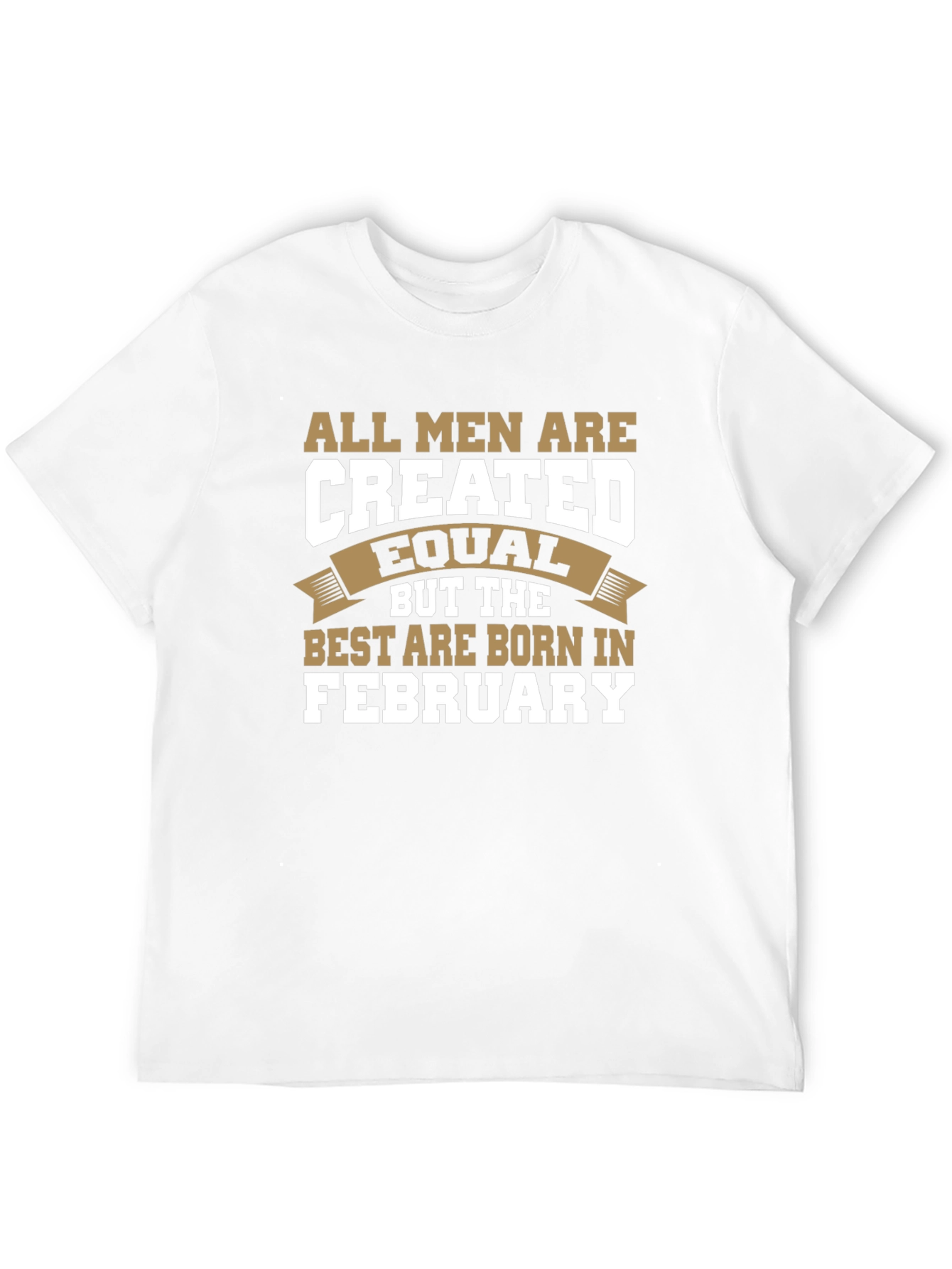 All Men Are Created Equal February Birthday T-Shirt