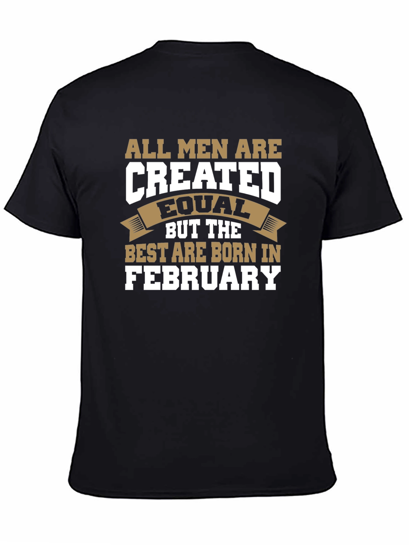 All Men Are Created Equal February Birthday T-Shirt