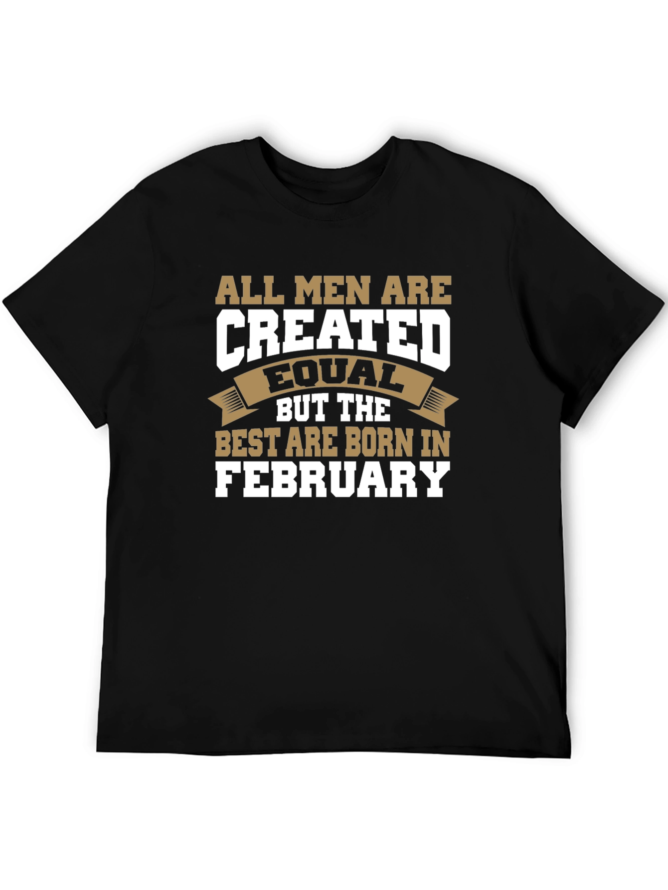 All Men Are Created Equal February Birthday T-Shirt