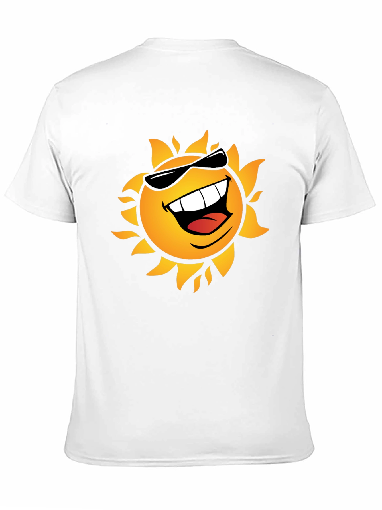Smiling Sun Graphic Black T-Shirt