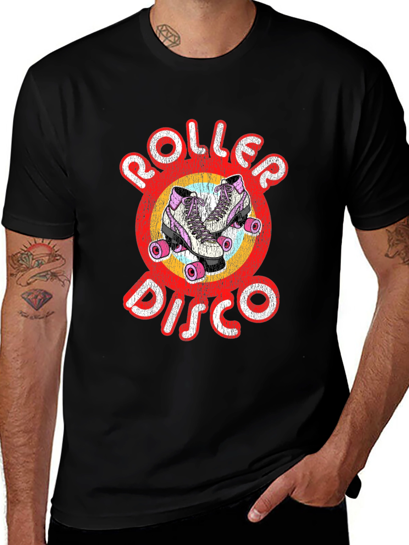 Retro Roller Disco Graphic Tee