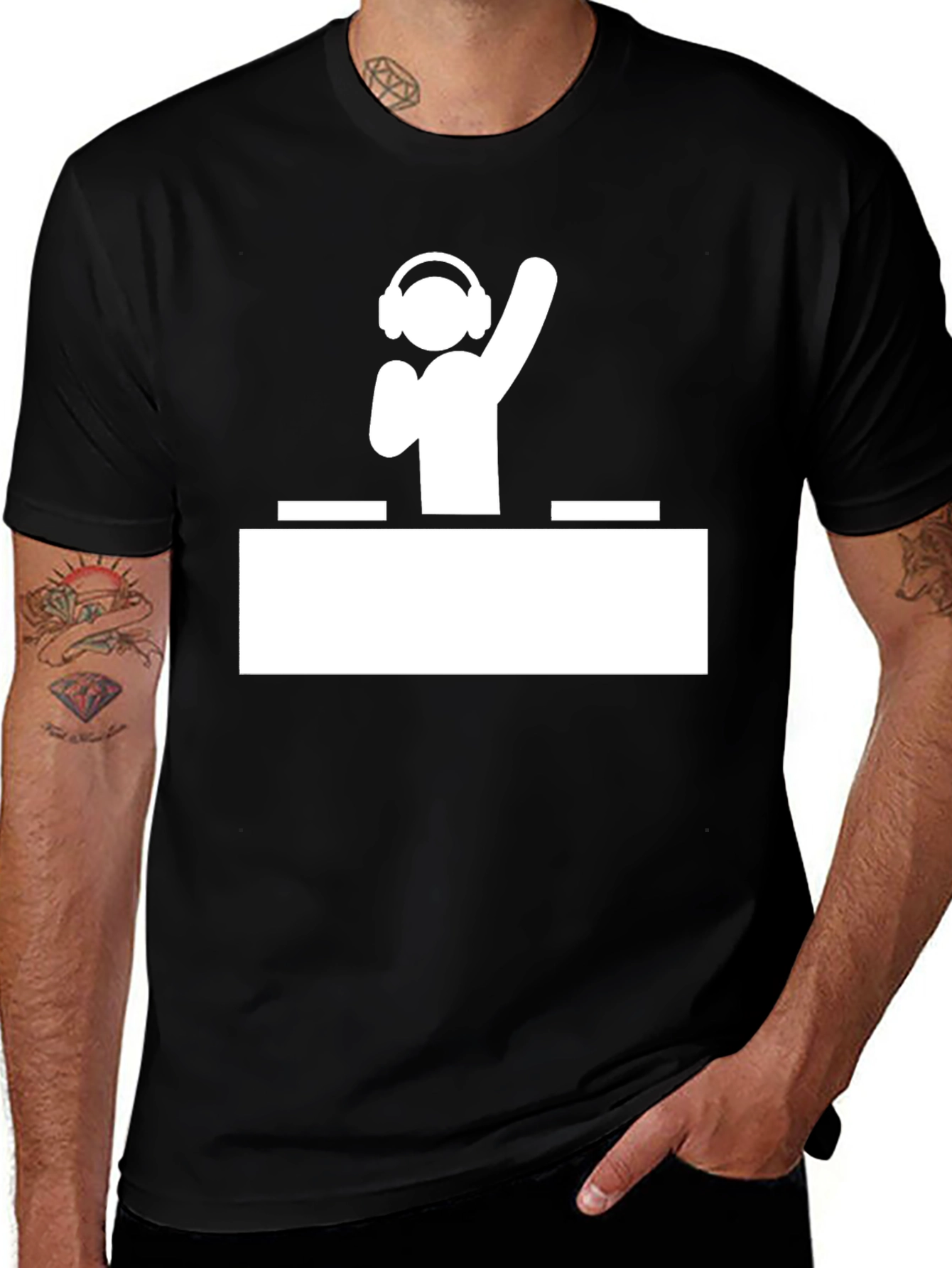 DJ Graphic Black T-Shirt