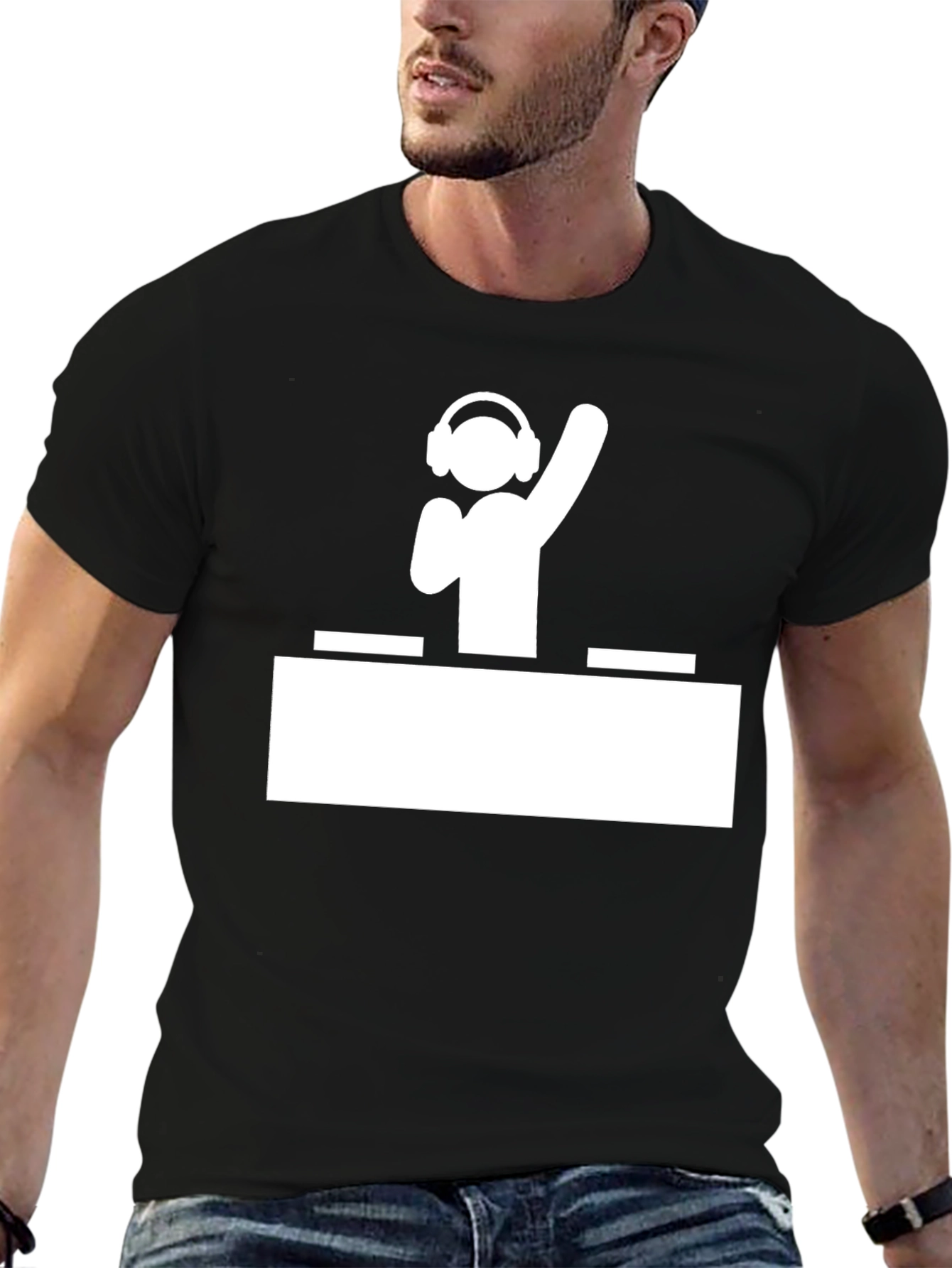DJ Graphic Black T-Shirt