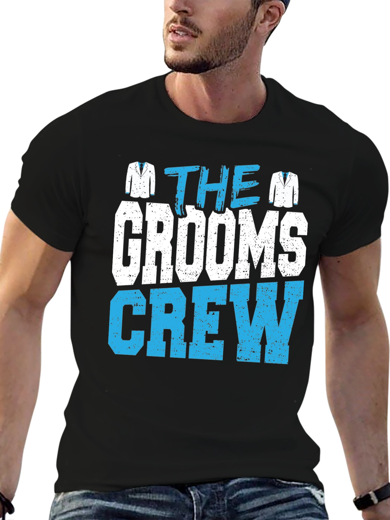 Grooms Crew Graphic Tee - Wedding Party T-Shirt