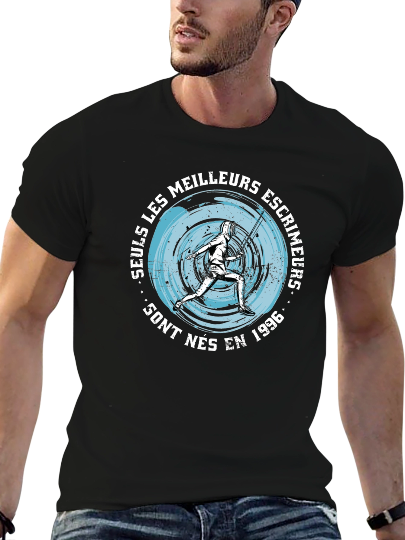 Fencing Graphic Tee - Born in 1996
