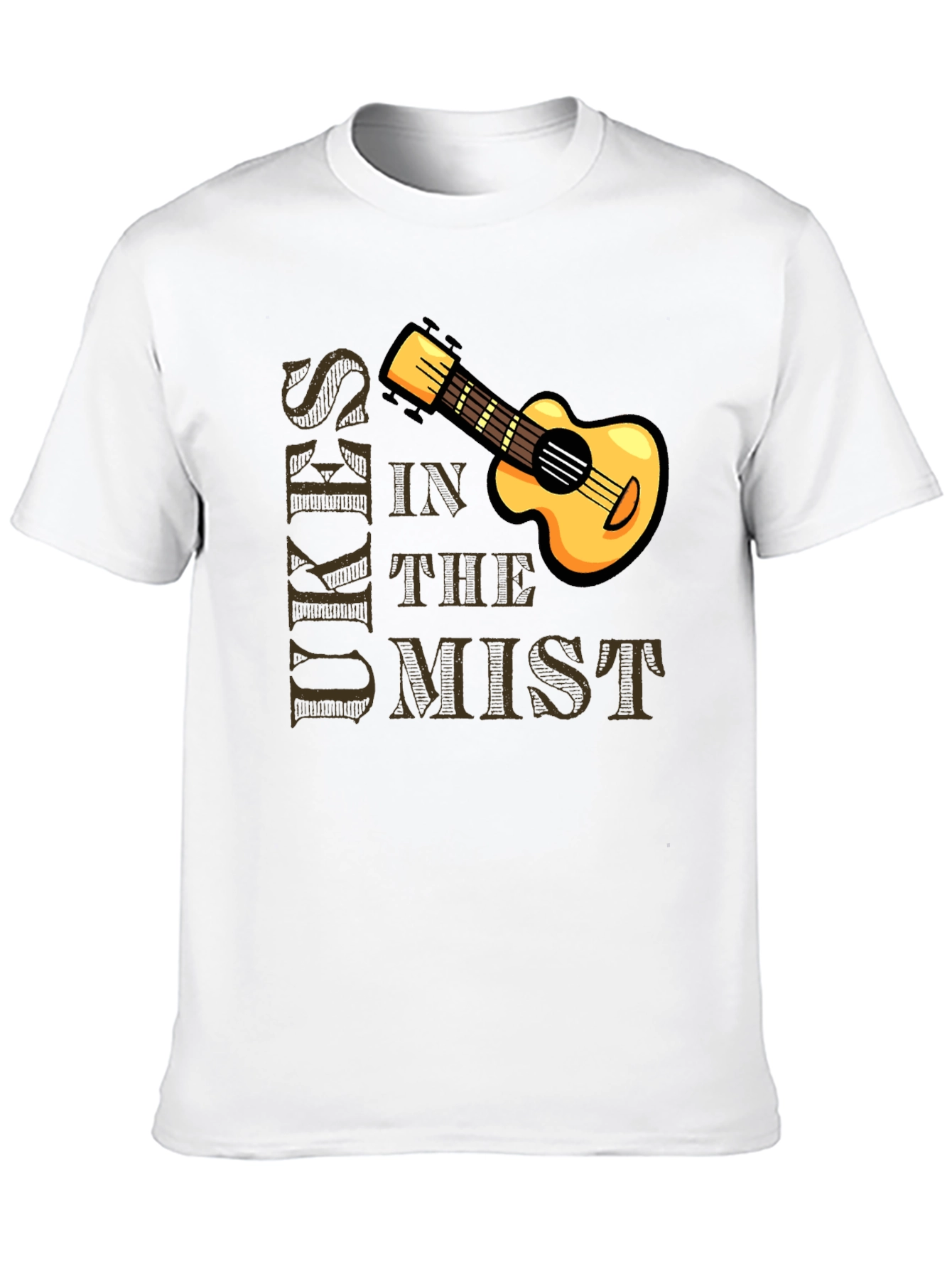 Ukuleles in the Mist Graphic T-Shirt