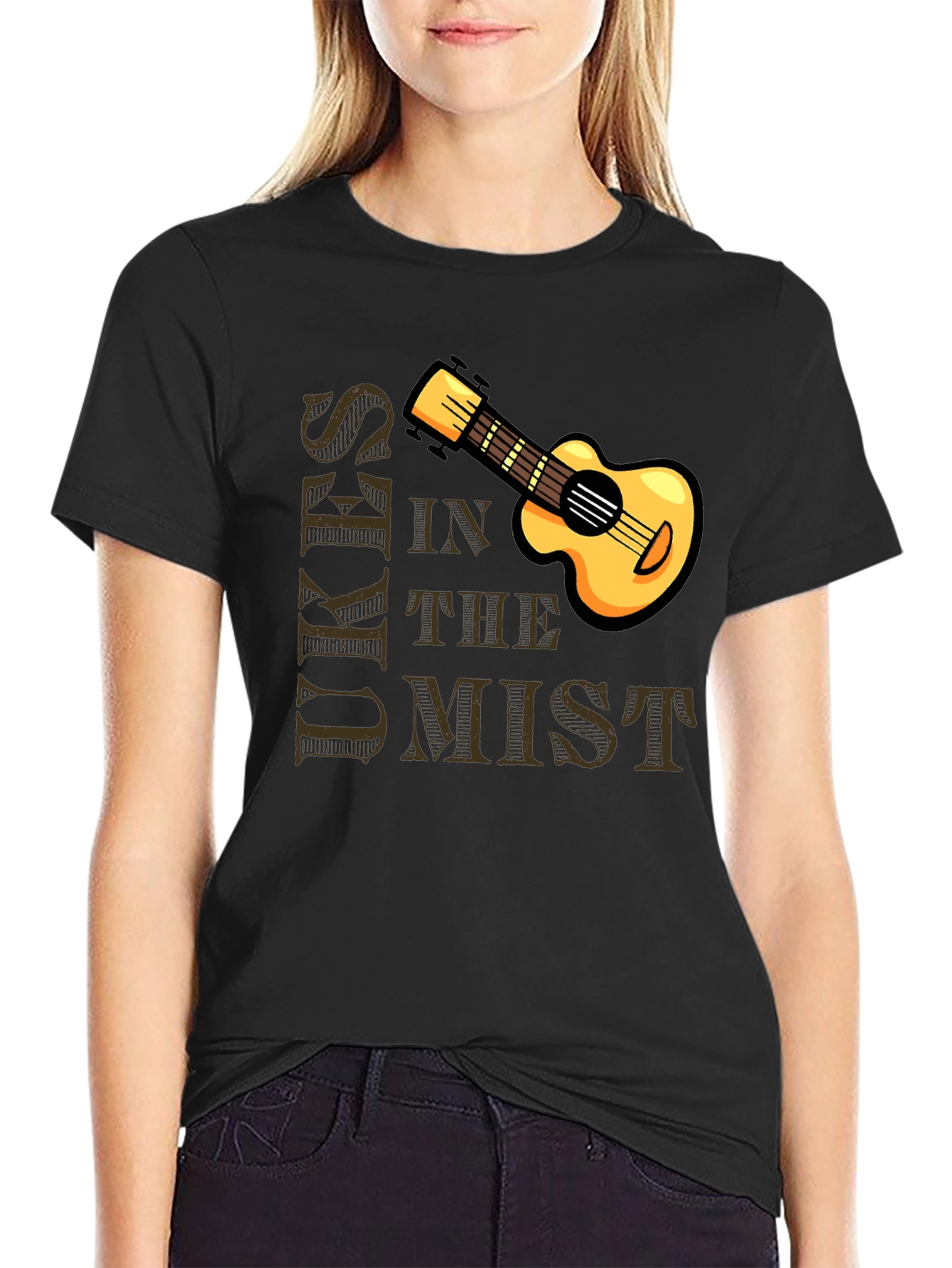 Ukuleles in the Mist Graphic T-Shirt