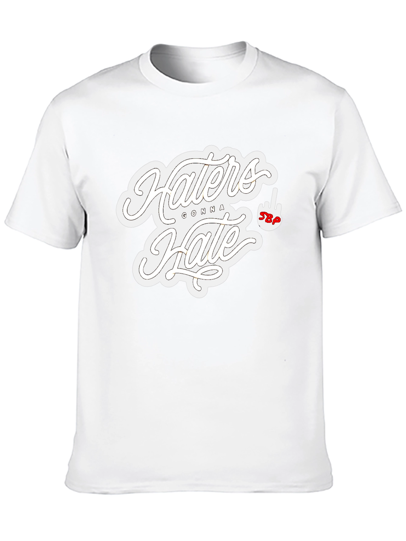 Haters Gonna Hate Graphic T-Shirt - Black