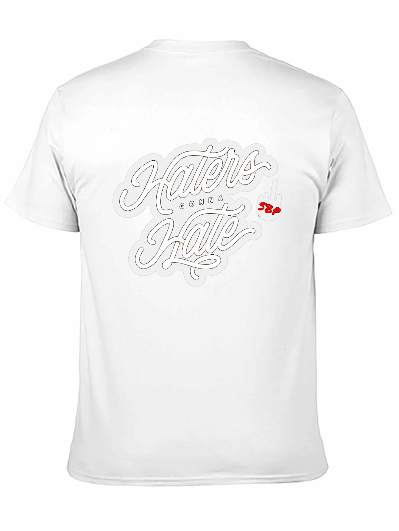 Haters Gonna Hate Graphic T-Shirt - Black