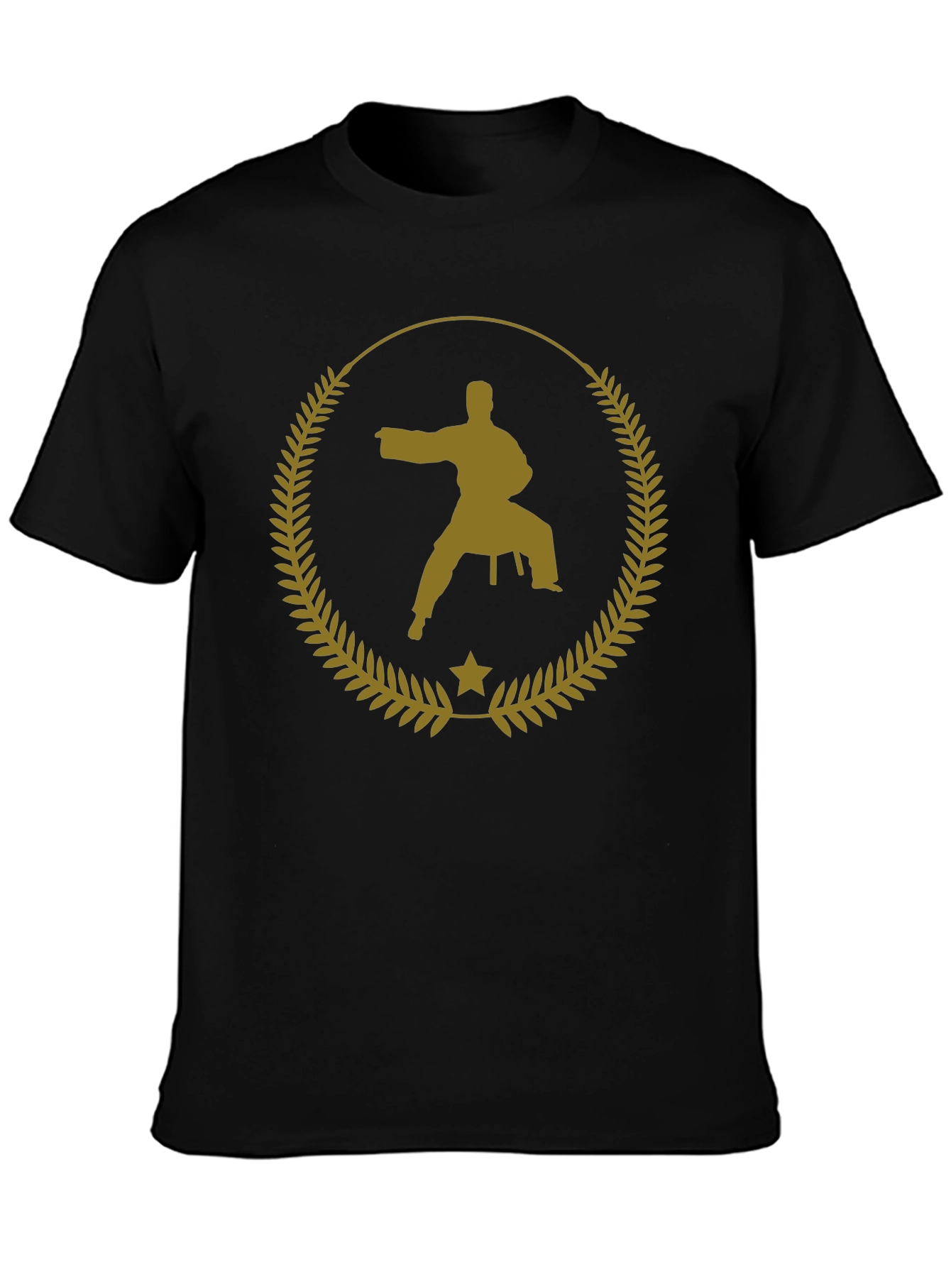Karate Silhouette T-Shirt - Black Martial Arts Tee