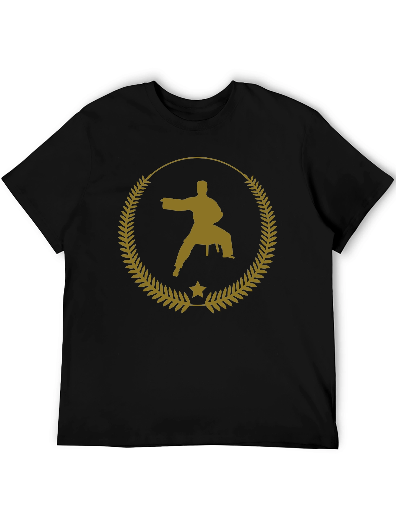 Karate Silhouette T-Shirt - Black Martial Arts Tee