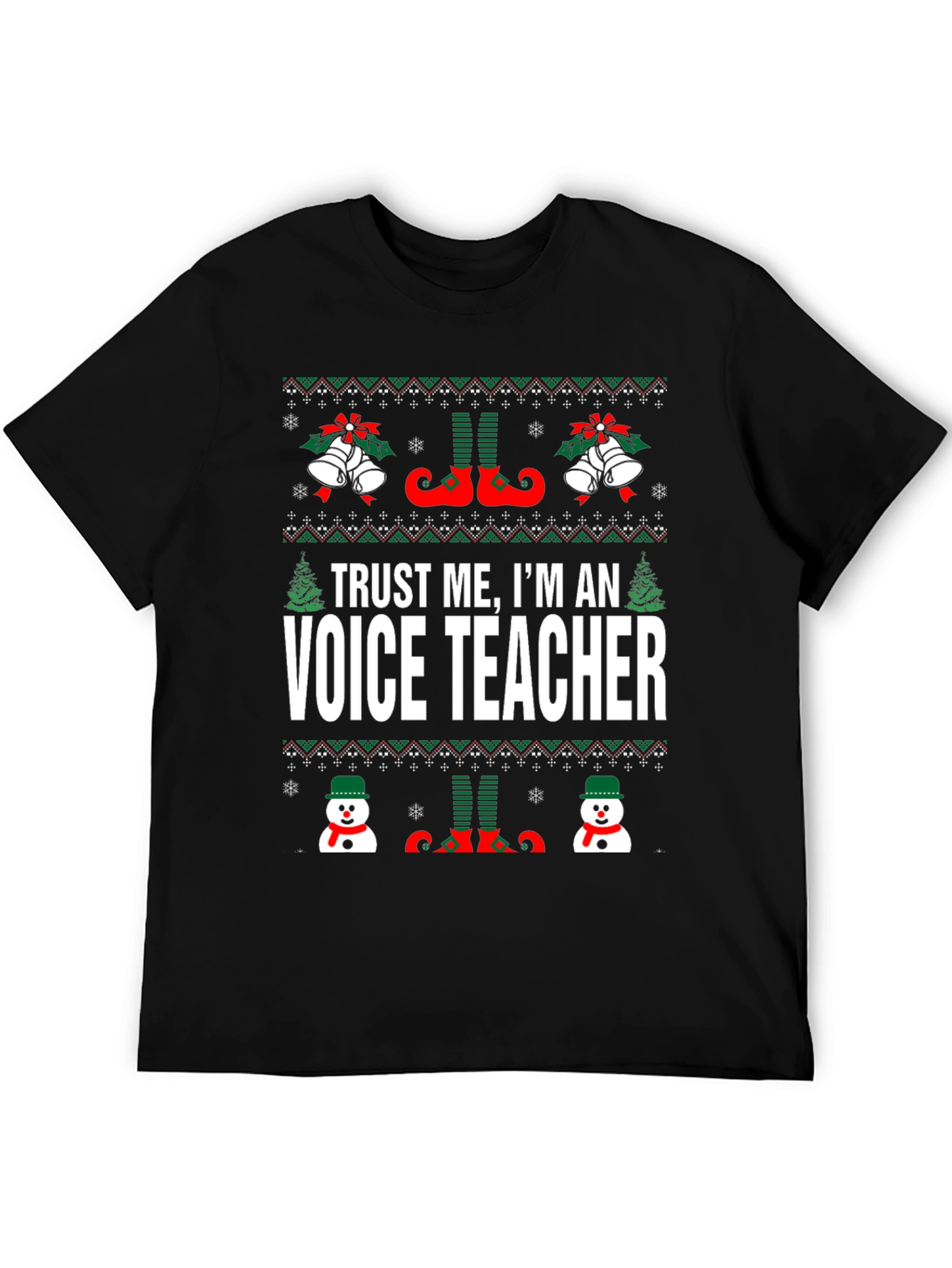 Funny Voice Teacher Christmas T-Shirt