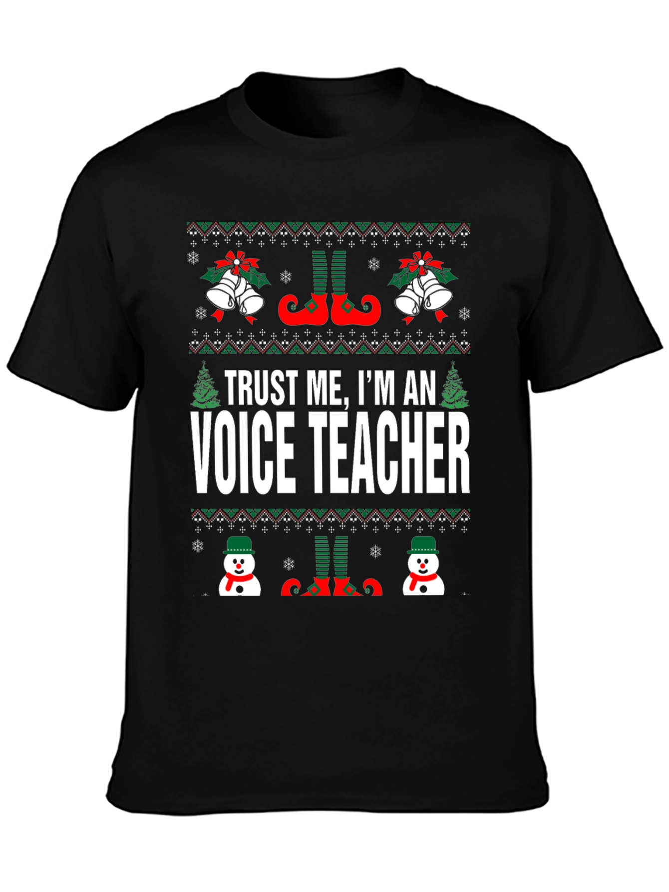 Funny Voice Teacher Christmas T-Shirt