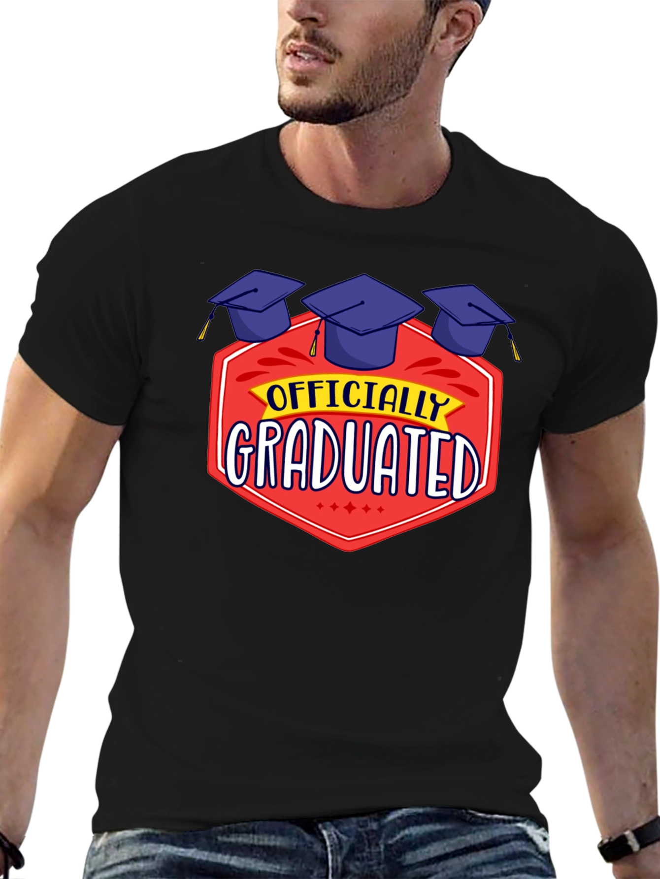 Officially Graduated Black T-Shirt