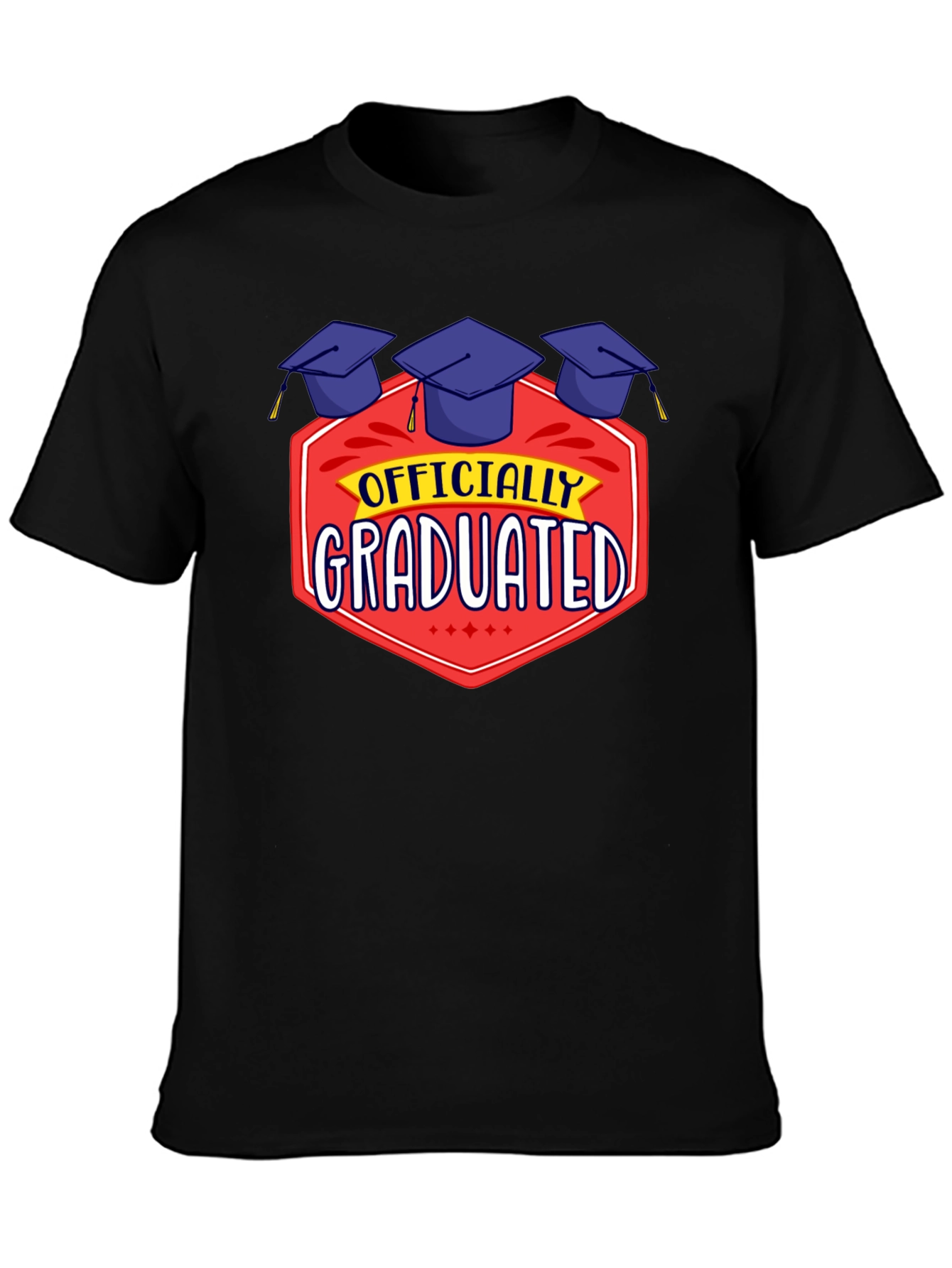 Officially Graduated Black T-Shirt