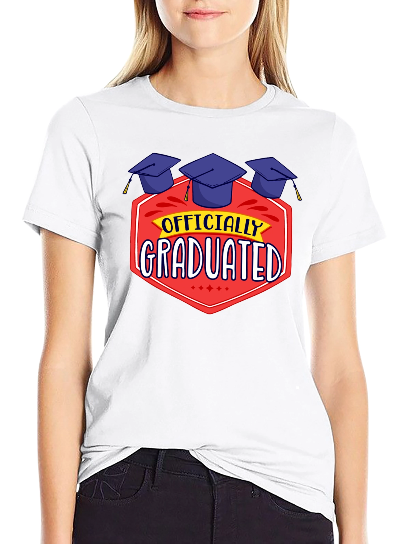 Officially Graduated Black T-Shirt