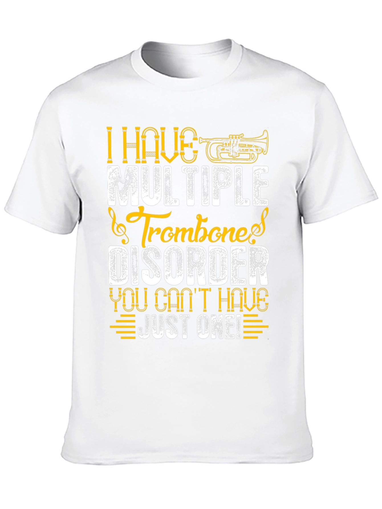 Multiple Trombone Disorder Funny Music T-Shirt