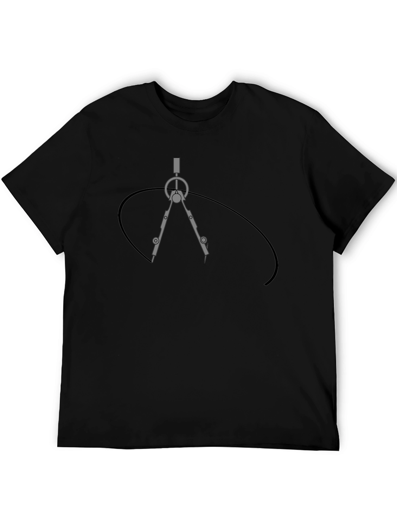 Geometric Compass Graphic T-Shirt - Architect Design Tee